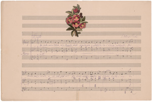 Los 2155 - Humperdinck, Engelbert - Musikmanuskript mit Widmung. 1890 - 0 - thumb