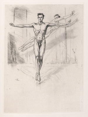 Los 3039 - Billy, André - Visions de Danse. Mit Radierungen von Alméry Lobel-Riche. Paris, chez l'artiste, 1949. - Vorzugsausgabe mit der Extrasuite. 60 Exemplare - 0 - thumb
