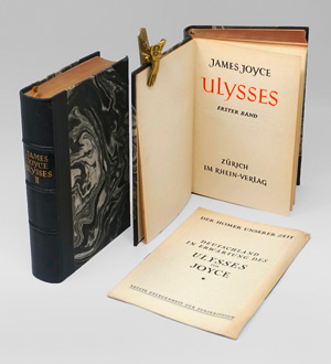 Los 3176 - Joyce, James - Ulysses. Vom Verfasser geprüfte definitive deutsche Ausgabe. Zürich, Rhein-Verlag, 1930 - 0 - thumb