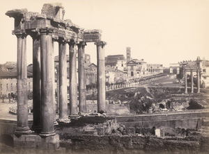 Lot 4033, Auction  125, Cuccioni, Tommaso and James Anderson, Forum Romanum and the Temple of Saturn; Temple of Vespasian, Rome