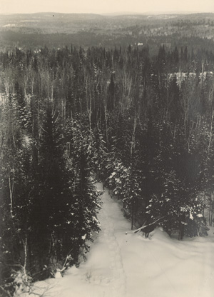 Lot 4097, Auction  125, Bourke-White, Margaret, Walking Path with Footprints in Snow 