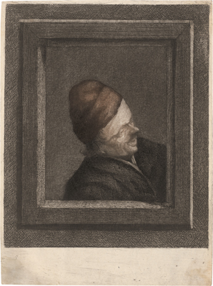Lot 5171, Auction  125, Ostade, Adriaen van - nach, Brustbildnis eines lachenden Bauern im Fenster