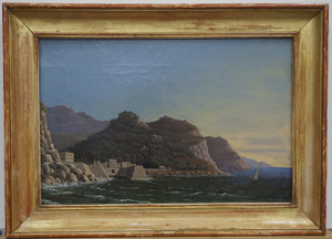 Los 6051 - Deutsch - um 1840. Südfranzösische Küste mit kleinem, befestigten Hafen - 1 - thumb