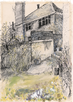 Lot 7292, Auction  125, Piper, John, Landhaus mit Garten