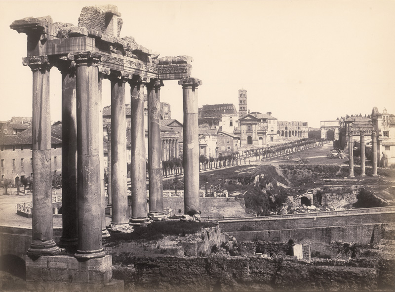 Lot 4033, Auction  125, Cuccioni, Tommaso and James Anderson, Forum Romanum and the Temple of Saturn; Temple of Vespasian, Rome