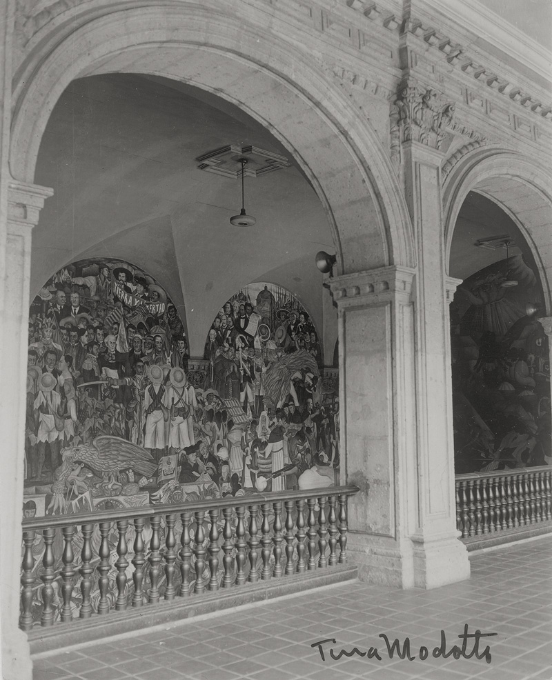 Lot 4215, Auction  125, Modotti, Tina, Diego Rivera Mural, Palacio Nacional, Mexico City
