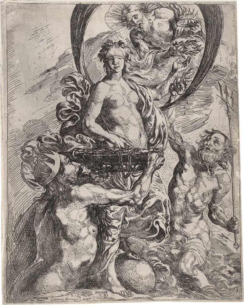 Lot 5498, Auction  125, Brebiette, Pierre, Fortuna von Jupiter gekrönt, mit Pluto und Neptun