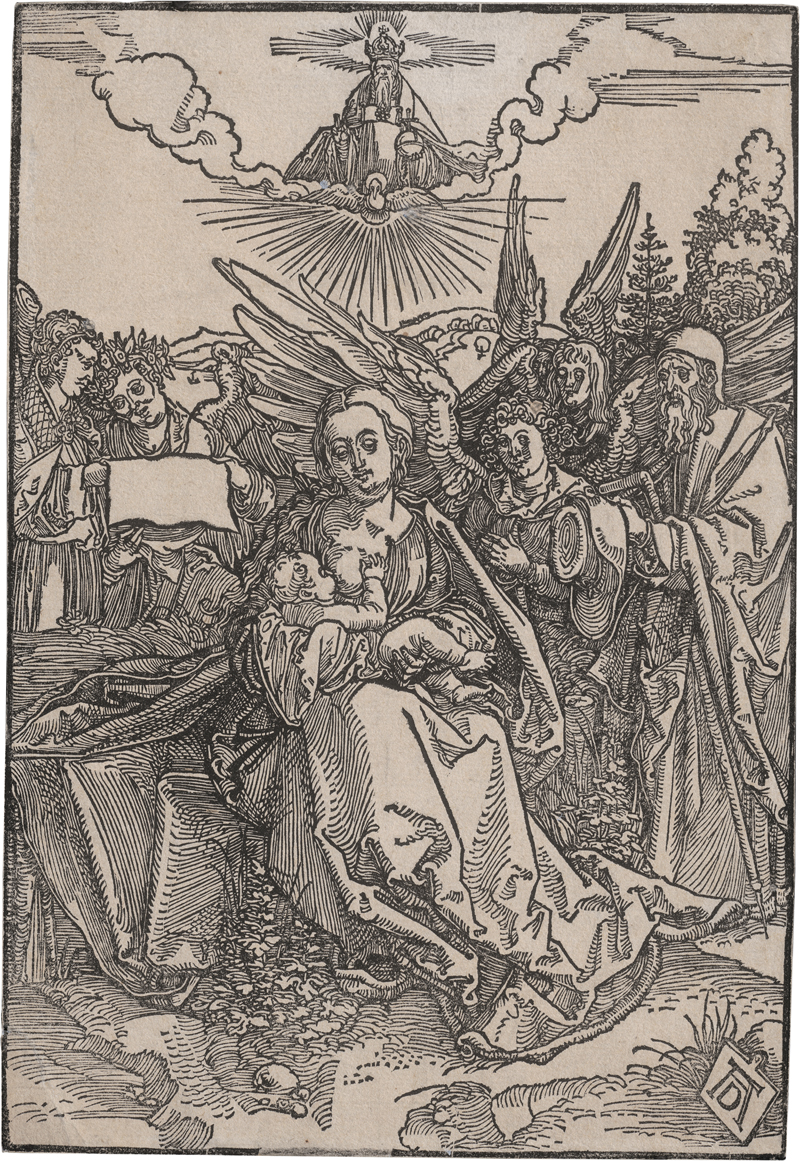 Lot 5546, Auction  125, Dürer, Albrecht, Die Heilige Familie mit fünf Engeln