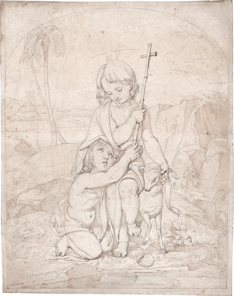 Lot 6788, Auction  125, Nadorp, Franz Johann Heinrich, Christusknabe mit Johannes dem Täufer in einer Landschaft