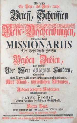 Allerhand so lehr- als geistreiche Brief, Schriften, und Reise-Beschreibungen