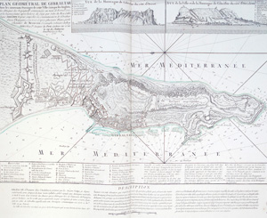 Lot 79, Auction  126, Beaurain, Jean de, Plan géométral de Gibraltar