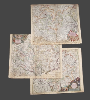 Los 94 - Danckerts, Justus - Sammlung von 54 grenzkolorierten Kupferstichkarten - 7 - thumb