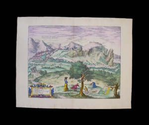 Los 104 - Hogenberg, Frans und Braun, Georg - 6 Ansichten italienischer Städte. Kolorierte Kupferstiche aus "Civitates Orbis Terrarum" - 1 - thumb