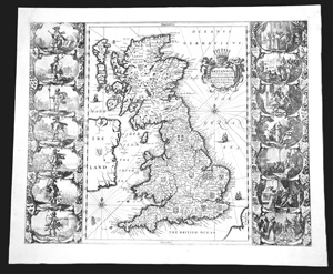 Los 111 - Jansson, Johannes und Horn, Georg - Britannia prout divisa fuit temporibus Anglo-Saxonum - 1 - thumb