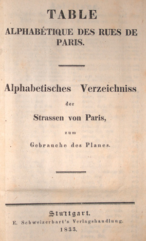 Los 138 - Paris - Table alphabétique des rues de Paris - 0 - thumb
