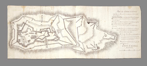 Lot 140, Auction  126, Plan du château de Démon, Tuschezeichnung auf Bütten