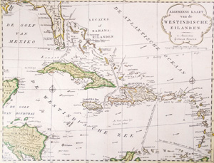 Lot 160, Auction  126, Tirion, Isaac, Algemeene Kaart van de westindische Filanden