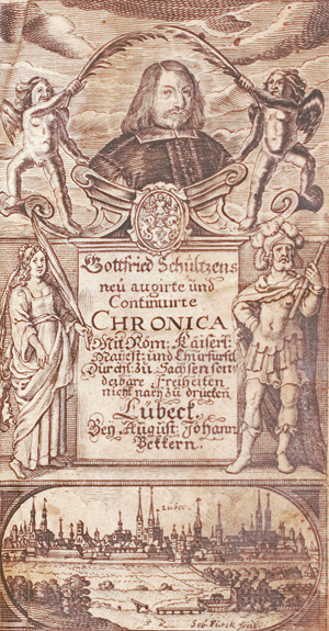 Los 198 - Schultze, Gottfried - Neu-augirte und continuirte Chronica - 0 - thumb