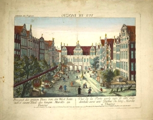 Los 218 - Guckkastenbilder - 3 kolorierte Kupferstiche zu Danzig. Um 1780 - 1 - thumb