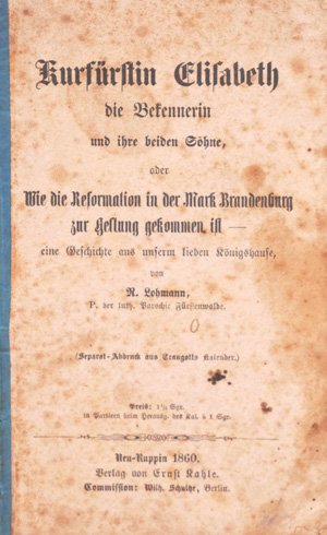 Lot 225, Auction  126, Lohmann, R., Kurfürstin Elisabeth die Bekennerin und ihre beiden Söhne,