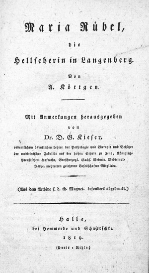 Lot 313, Auction  126, Köttgen, Johann Adolf, Maria Rübel, die Hellseherin in Langenberg