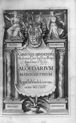 Lot 319, Auction  126, Minderer, Raimund, Aloedarium Marocostinum
