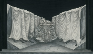 Lot 459, Auction  126, Halmen, Pet und Wagner, Richard, Bühnenbildentwürfe für Wagner-Operninszenierung
