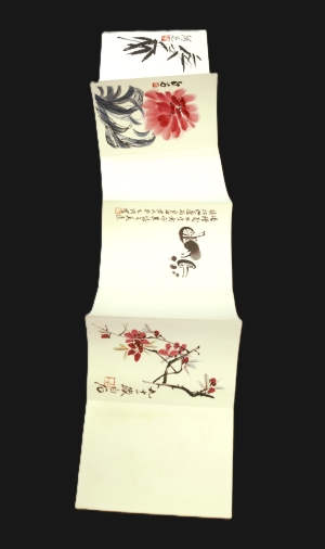 Los 665 - Qi Baishi - Hua ji zuo zhe Qi Baishi. Leporello. 1952 - 1 - thumb