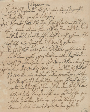 Lot 1030, Auction  126, Prognosticon,  Wunderzeichen zur Vorhersage im Zuge des Pfälzischen Erbfolgekrieges. Deutsche Handschrift auf Papier