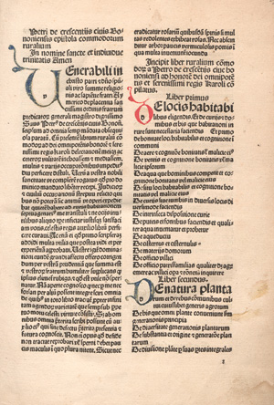 Lot 1063, Auction  126, Petrus de Crescentiis, Ruralia commoda