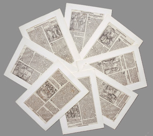 Lot 1115, Auction  126, Buchholzschnitte der Frühdruckzeit, 10 Einzelblätter aus verschiedenen Frühdrucken des 16. Jahrhunderts 