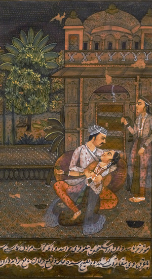 Los 1227 - Eros-Miniaturen - 2 indopersische Miniaturen in Gold und Farben - 1 - thumb