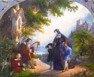 Los 1268 - Scheuren, Caspar - Der alte Sänger. Gouache mit Eiweißglasur auf Papier - 0 - thumb