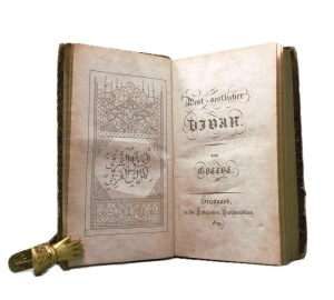 Lot 2039, Auction  126, Goethe, Johann Wolfgang von, West-oestlicher Divan. Stuttgart, Cotta, 1819. Erste Ausgabe in Druckvariante "TAlismane"