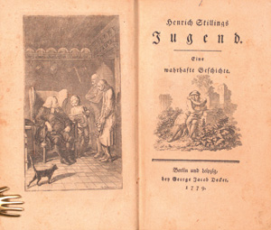 Lot 2058, Auction  126, Jung-Stilling, Heinrich, Jugend. Jünglingsjahre. Wanderschaft
