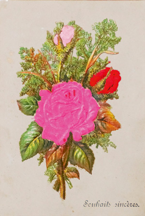 Lot 2142, Auction  126, Glückwunsch- und Erinnerungskarten, Souhaits sincères" und "Ne m'oubliez pas"