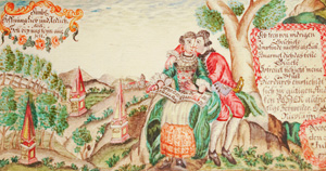 Los 2542 - Stammbuch - des H. Pilgrim aus Königsborn bei Unna. 1771-1802 - 1 - thumb