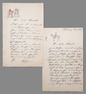 Los 2604 - Wissmann, Hermann von - 2 Briefe an einen Freund über die Emin-Pascha-Expedition. 1888 - 0 - thumb