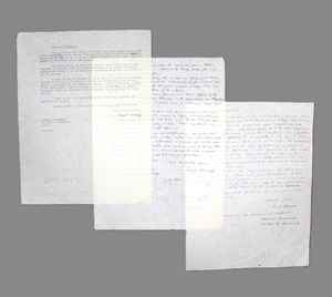 Lot 2628, Auction  126, Krenek, Ernst, 3 Briefe an Peter Gradenwitz. 1945-1949