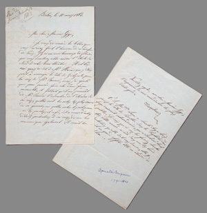 Lot 2632, Auction  126, Meyerbeer, Giacomo, Brief an den Operndirektor Frederick Gye in London. 1863