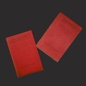 Lot 3002, Auction  126, Aktions-Bücher der Aeternisten, Zwei Bände der Reihe (Ferdinand Hardekopf: Lesestücke - Carl Einstein: Anmerkungen). Berlin 1916