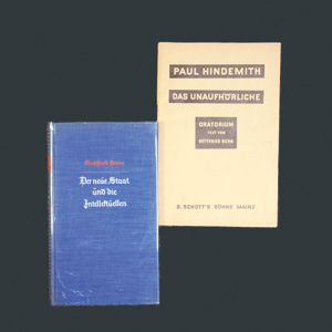 Lot 3019, Auction  126, Benn, Gottfried, Der neue Staat und die Intellektuellen. Stuttgart 1933. - Mit Beigabe