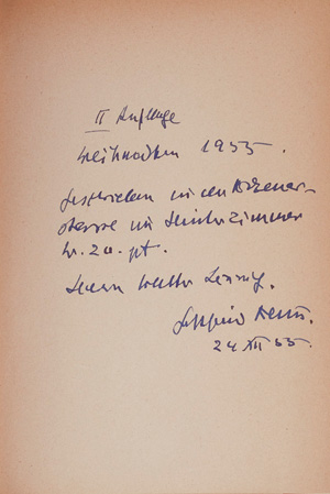 Lot 3021, Auction  126, Benn, Gottfried, Drei alte Männer (Widmungsexemplar)