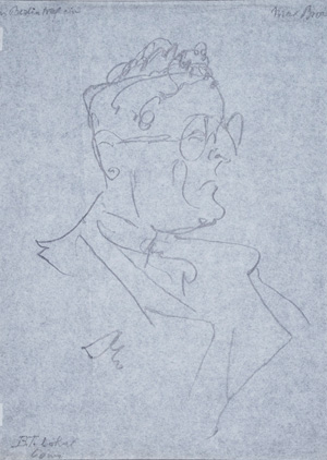Lot 3083, Auction  126, Dolbin, Benedikt Fred, Portrait von Max Brod
