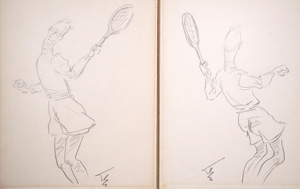 Lot 3089, Auction  126, Dolbin, Benedikt Fred, Tennissspieler