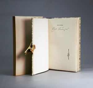 Lot 3210, Auction  126, Jünger, Ernst, San Pietro. OHalbmaroquin. Olten 1957. - 115 Exemplare (Luxusausgabe) mit eigenh. Zitat, Nr. 1 für W. Matheson