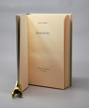 Lot 3215, Auction  126, Jünger, Ernst, Sgraffiti. OPergament. Stuttgart 1960. - Erste Ausgabe. 70 Exemplare