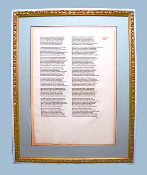 Lot 3317, Auction  126, Morris, William, Kelmscott Chaucer. 1 Blatt. Schriftraum. Hammersmith, Kelmscott Press, 1896