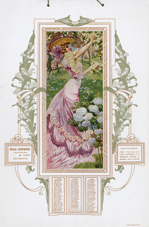 Lot 3410, Auction  126, Calendrier 1905, Offert par La Belle Jardinière. Paris 