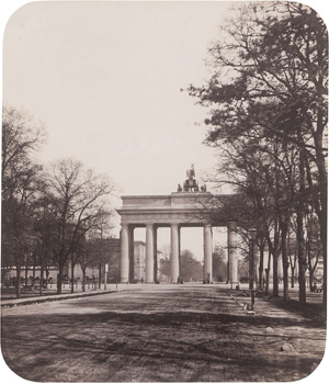 Lot 4003, Auction  126, Ahrendts, Leopold, Charlottenburger Chaussee with view of Brandenburg Gate towards Unter den Linden, Berlin